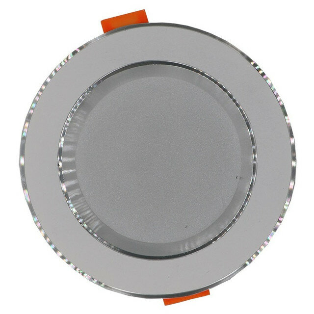 фото Cветильник встраиваемый балтийский стиль led 6вт 4500к белый/хром