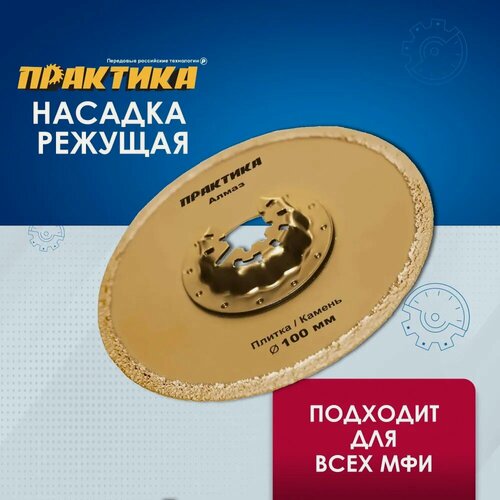 Изображение товара Насадка для МФИ / реноватора ПРАКТИКА режущая, DiA, по камню и плитке, 100 мм