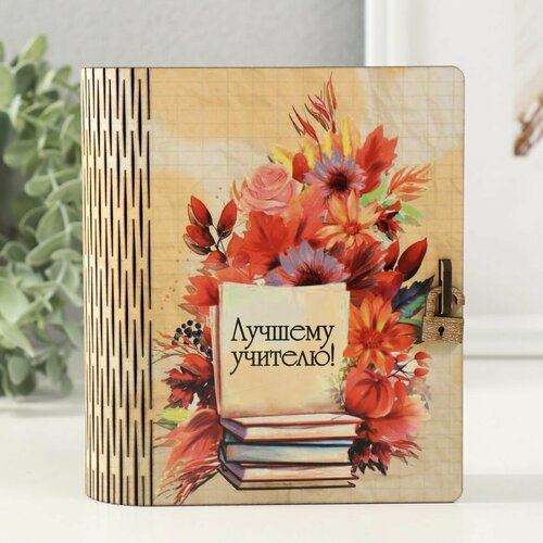 Копилка шкатулка деревянная Лучшему учителю 590₽