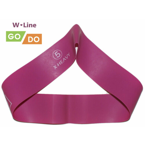 Эспандер-петля GO DO W-Line 5 Цвет фуксия Длина в сложенном виде 305 см Ширина 5 см Толщина 11 мм W-650-11 545₽
