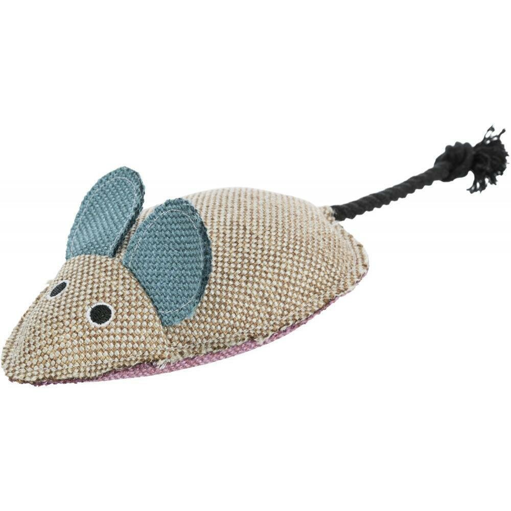 Trixie Игрушка для кошек Мышка XXL, ткань, 15 см - фото №5