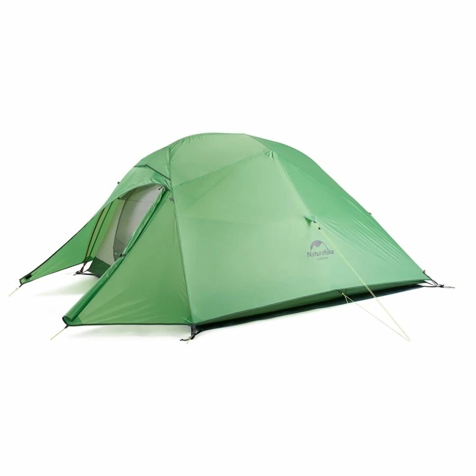 Палатка 3-местная Naturehike сверхлегкая + коврик Сloud up NH18T030-T, 20D , светло-зеленый, 6927595730591