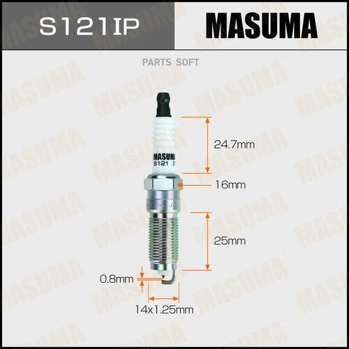 MASUMA S121IP Комплект свечей MASUMA - Свеча зажигания S121IP / Комплект 4 шт