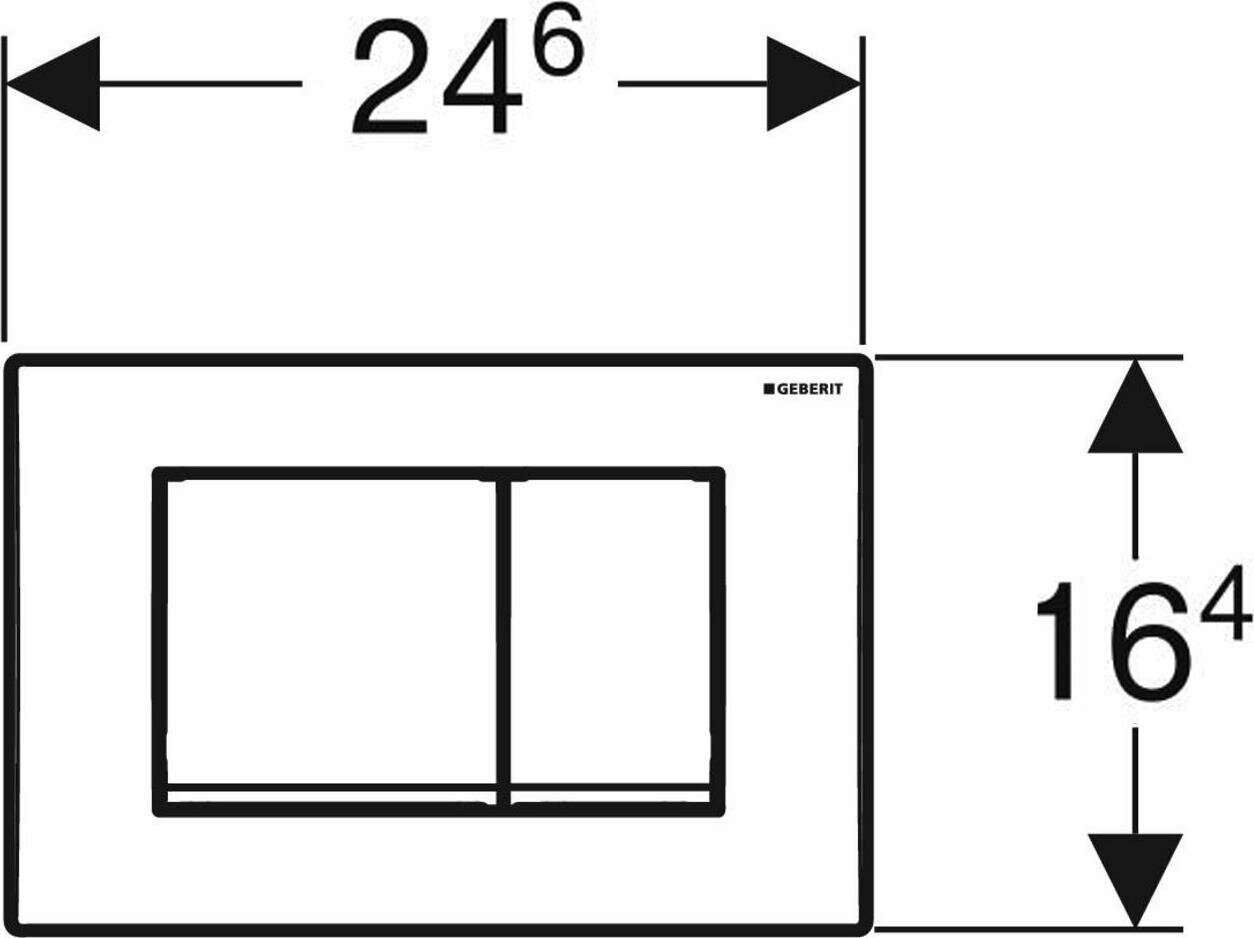 Кнопка смыва Geberit Delta 30 115.137.11.1, альпийский белый