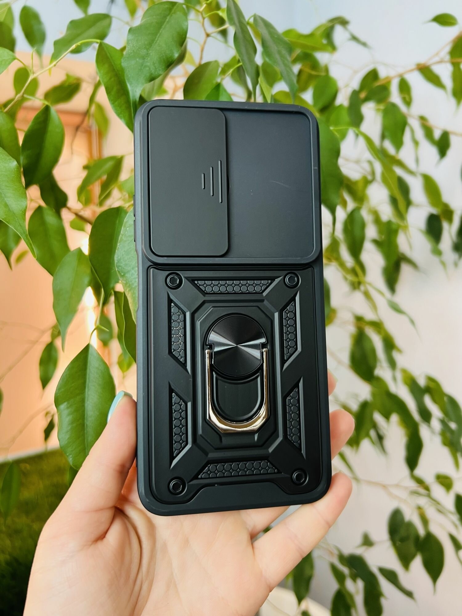 Чехол противоударный armors для Huawei Nova Y63 и Y72 и Y72S / Хуавей Нова У63 и У72 и У72S с защитой камеры (Черный) — фото 1