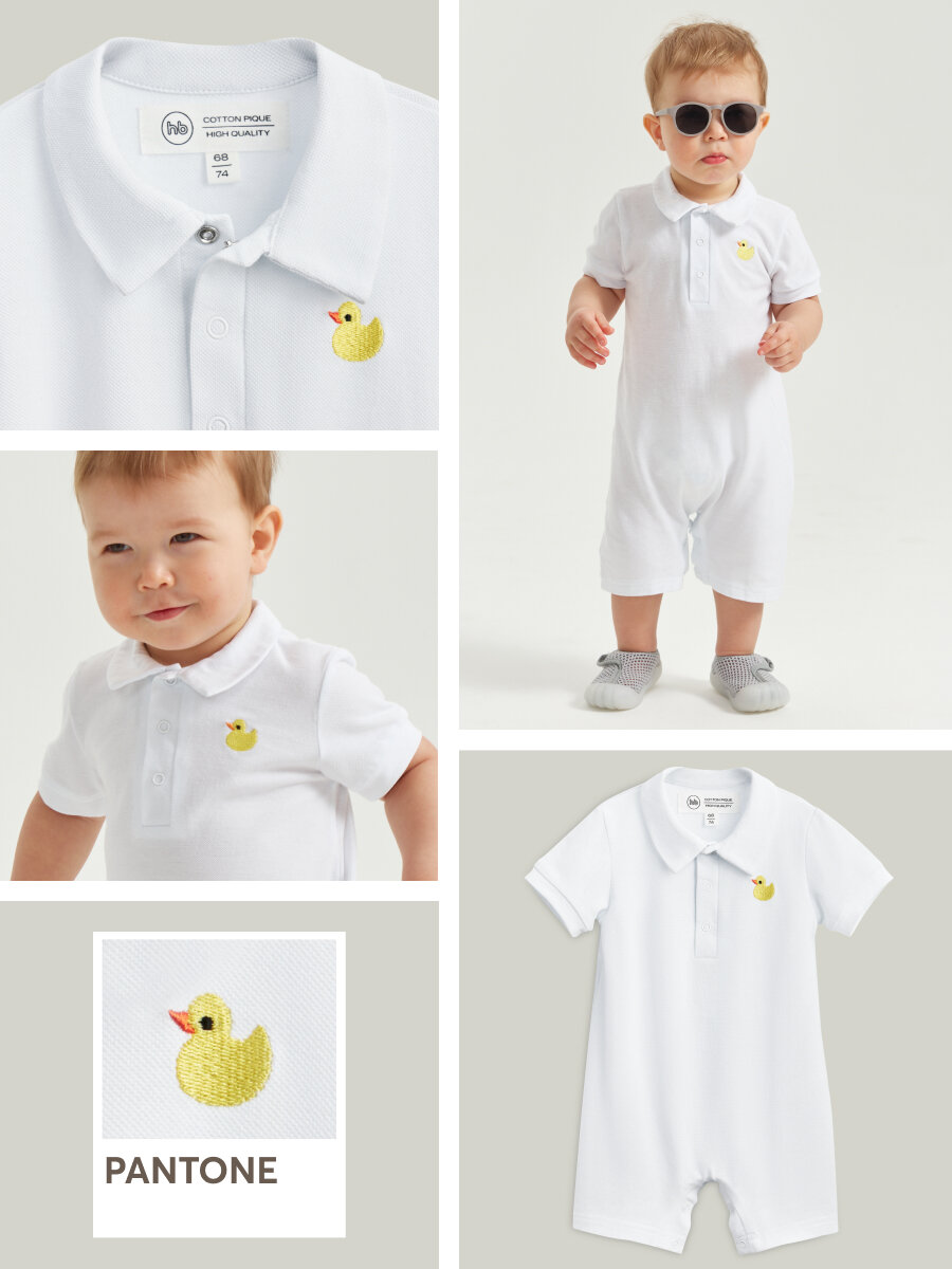 фото 88201, Боди для новорожденных Happy Baby, одежда для малышей, песочник для мальчика и девочки с пространством под подгузник, с воротником, белый, размер 68-74