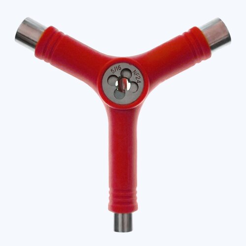 Универсальный ключ для скейтборда Tech Team Y-образный тройник - Красный ключ для скейтборда t образный гаечный ключ шестигранный ключ инструмент для ремонта скейтборда отвертка для лонгбордов для