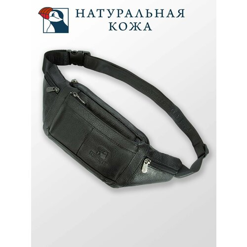 Сумка поясная Fuzhiniao, фактура зернистая, черный fila heritage рюкзаки и сумки на пояс