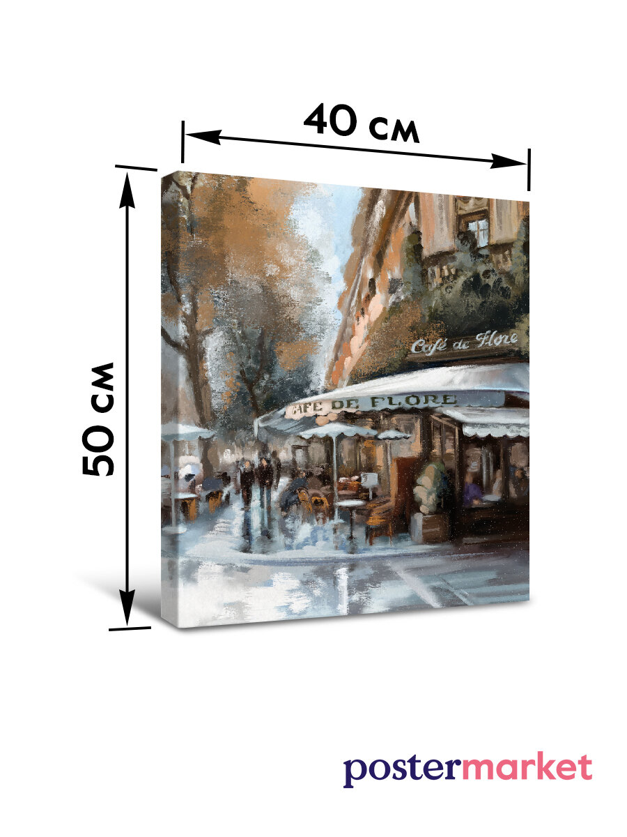 Картина Postermarket Париж 60х90 см интерьерная на холсте Hoff - фото №4