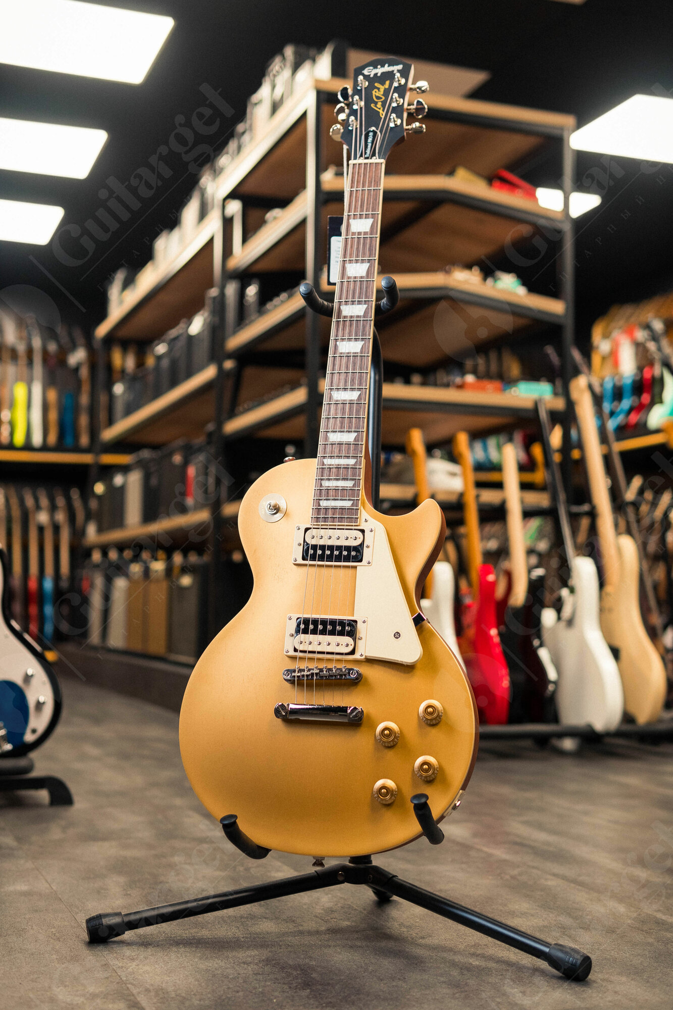 Электрогитара Epiphone Les Paul Traditional Pro IV Worn Metallic Gold