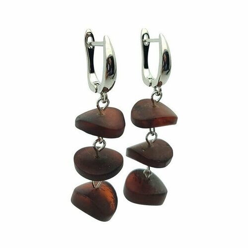 Серьги Янтарная Радуга