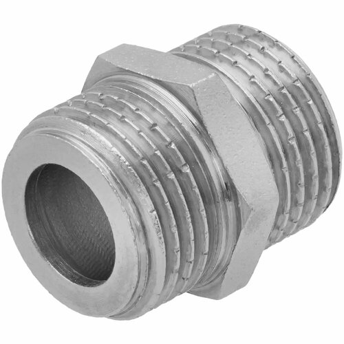 Ниппель для гибкой подводки MPF 12 наружная резьба никелированная латунь 417₽