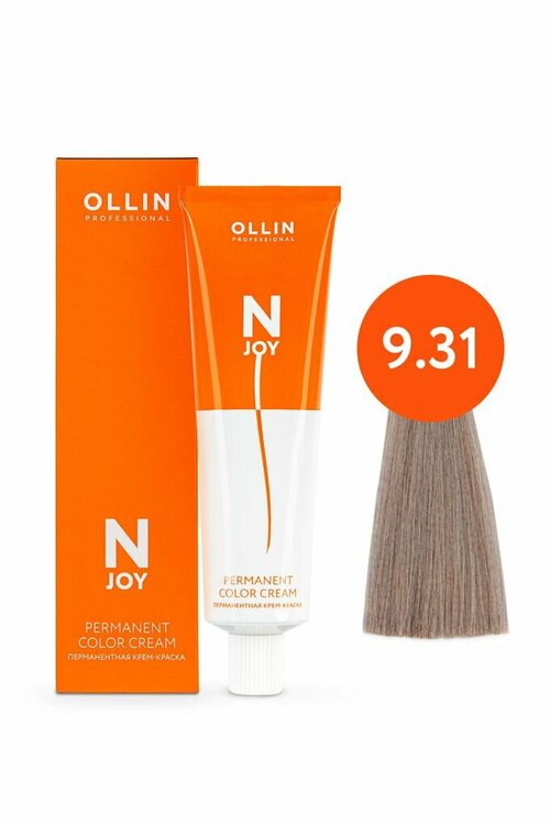 Ollin N-JOY крем-краска для волос 9/31 блондин золотисто-пепельный 100мл