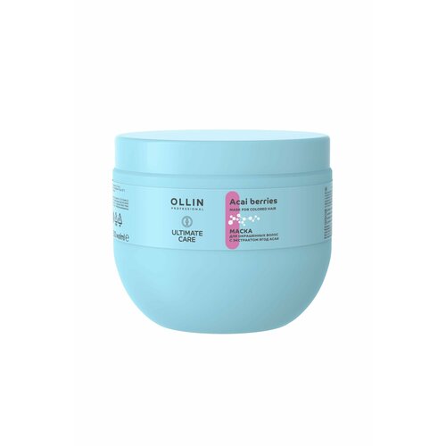 Ollin Ultimate Care Маска для окрашенных волос Mask For Colored Hair With Acai Berry Extract 500мл маска для окрашенных волос с экстрактом ягод асаи ultimate care маска 500мл