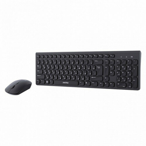 Клавиатура беспроводная + мышь Smartbuy SBC-250288AG-K, черный комплект клавиатура мышь smartbuy 676390 компакт sbc 676390ag t 20 цена за 1 шт