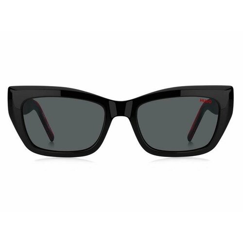 Солнцезащитные очки HUGO Hugo HG 1301/S OIT IR 54 HG 1301/S OIT IR, черный солнцезащитные очки hugo кошачий глаз оправа пластик для мужчин черный