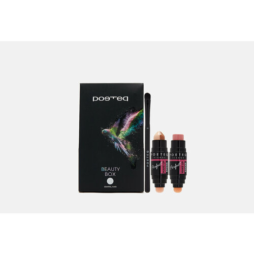 Подарочный набор Poeteq Дабл консилер Румяна Кисть 32шт 5565₽