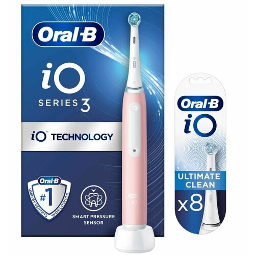 Электрическая зубная щетка ORAL-B IO3 BRUSH розовый 7276₽