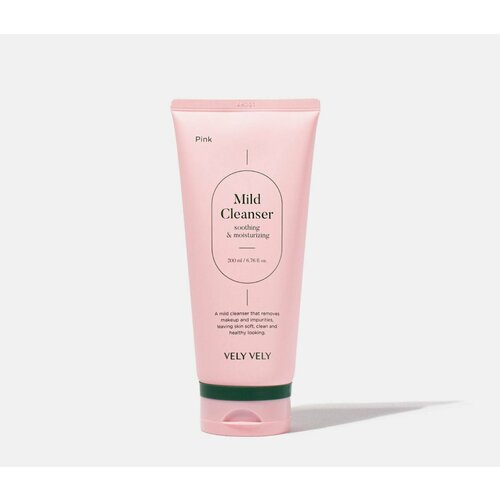 Успокаивающий слабокислотный гель для умывания VELY VELY PINK MILD CLEANSER