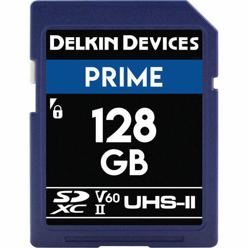 Карта памяти Delkin Devices Prime SDXC 128GB UHS-II V60 карта памяти delkin devices power sdhc 32gb 2000x uhs ii v90