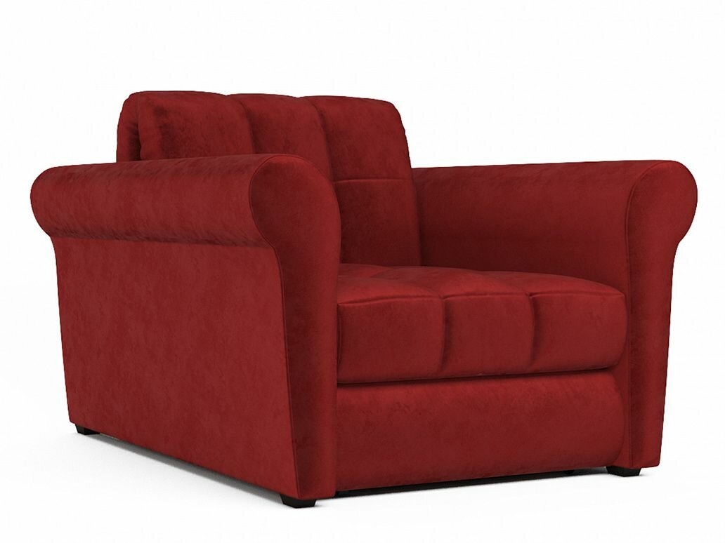 Meblevka Кресло-кровать аккордеон Гранд велюр красный