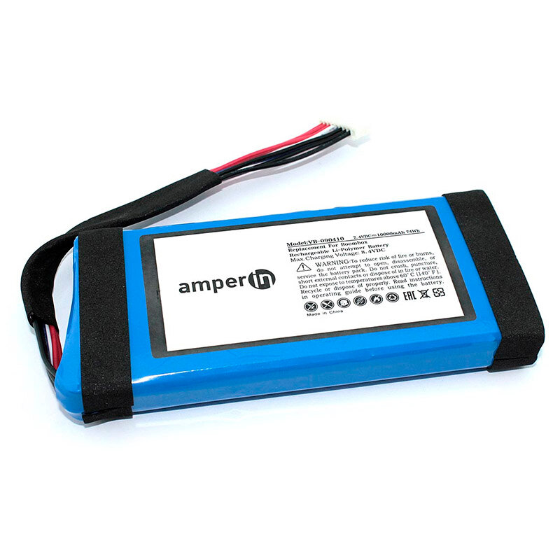 Аккумулятор Amperin 7.4V 10000mAh 74.00Wh для JBL Boombox 090410