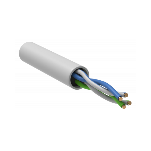 LAN U/UTP 2x2x24AWG (0,51 мм) кат.5е (305 м) PVC (серый) Пожтехкабель СКС (202-007)