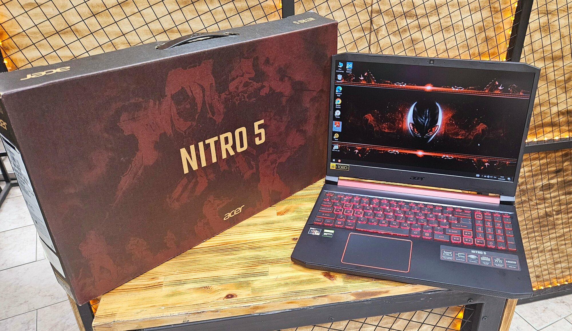 Ноутбук Acer Nitro 5 AN-515-43-R25S (AMD Ryzen 5 3550H to 3.7Ghz/16Gb/SSD m.2 nvme: 256Gb/SSD m.2: 512Gb/HDD: 500Gb/Nvidia GeForce GTX1650 4Gb)