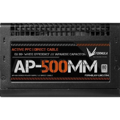 Блок питания Formula AP-500ММ 500Вт 120мм черный retail ap500мм 5250₽