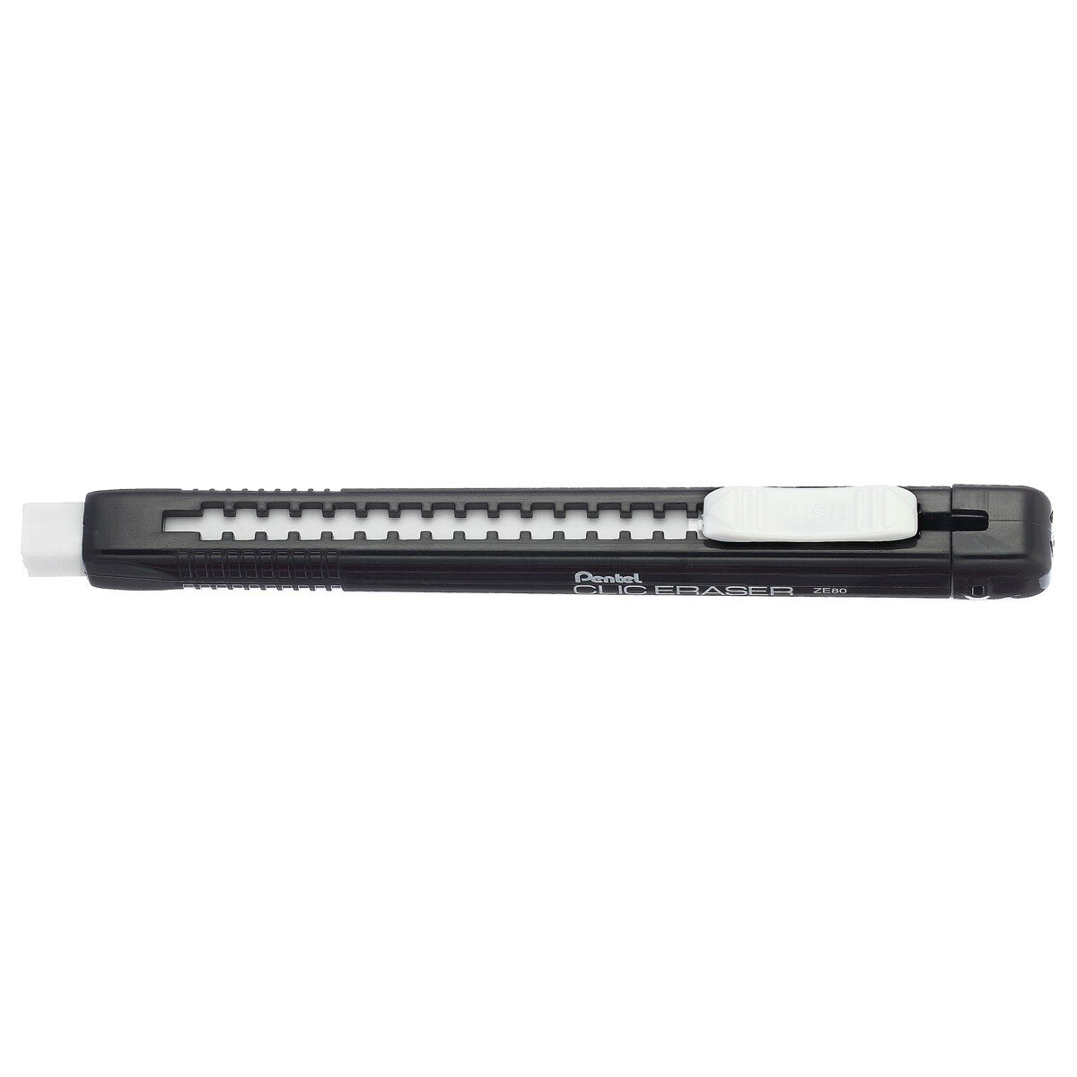 Pentel Ластик-карандаш Clic Eraser 12 шт. ZE80-A черный корпус