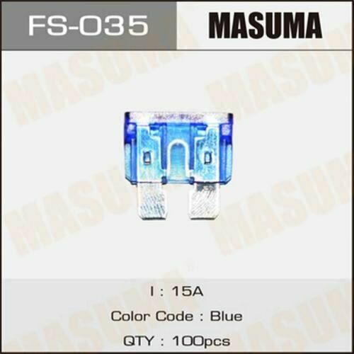 предохранитель флажковый стандарт 30а masuma fs 038 Предохранитель masuma fs-035 флажковые стандарт 15а Masuma FS-035