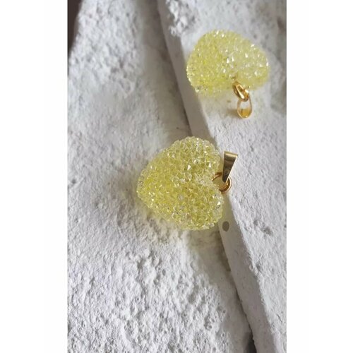 Подвеска, акрил, желтый