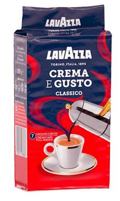 Кофе молотый Lavazza Crema e Gusto Classico 2 шт по 250 г