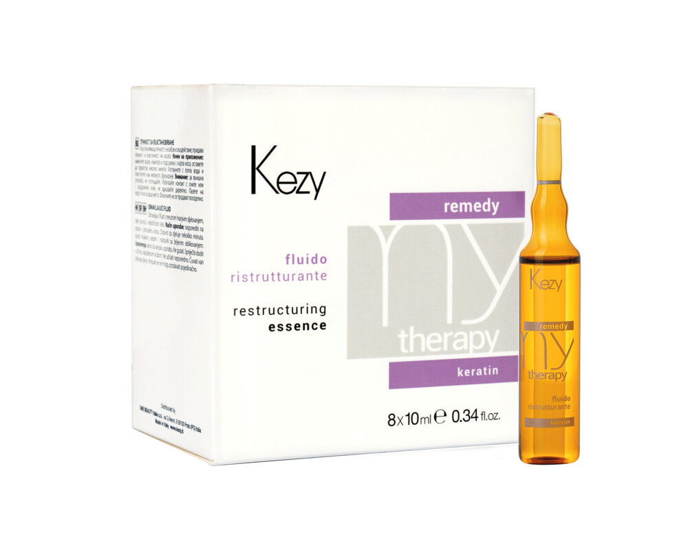 KEZY/Mytherapy Remedy Keratin/Флюид реструкт с кератинином 8*10 мл MT