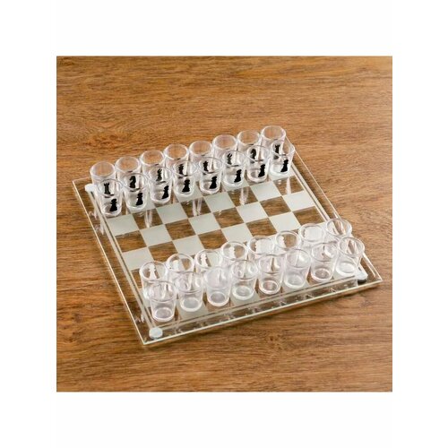 Игра Пьяные шахматы 32 рюмки поле 25 х 25 см 1649₽