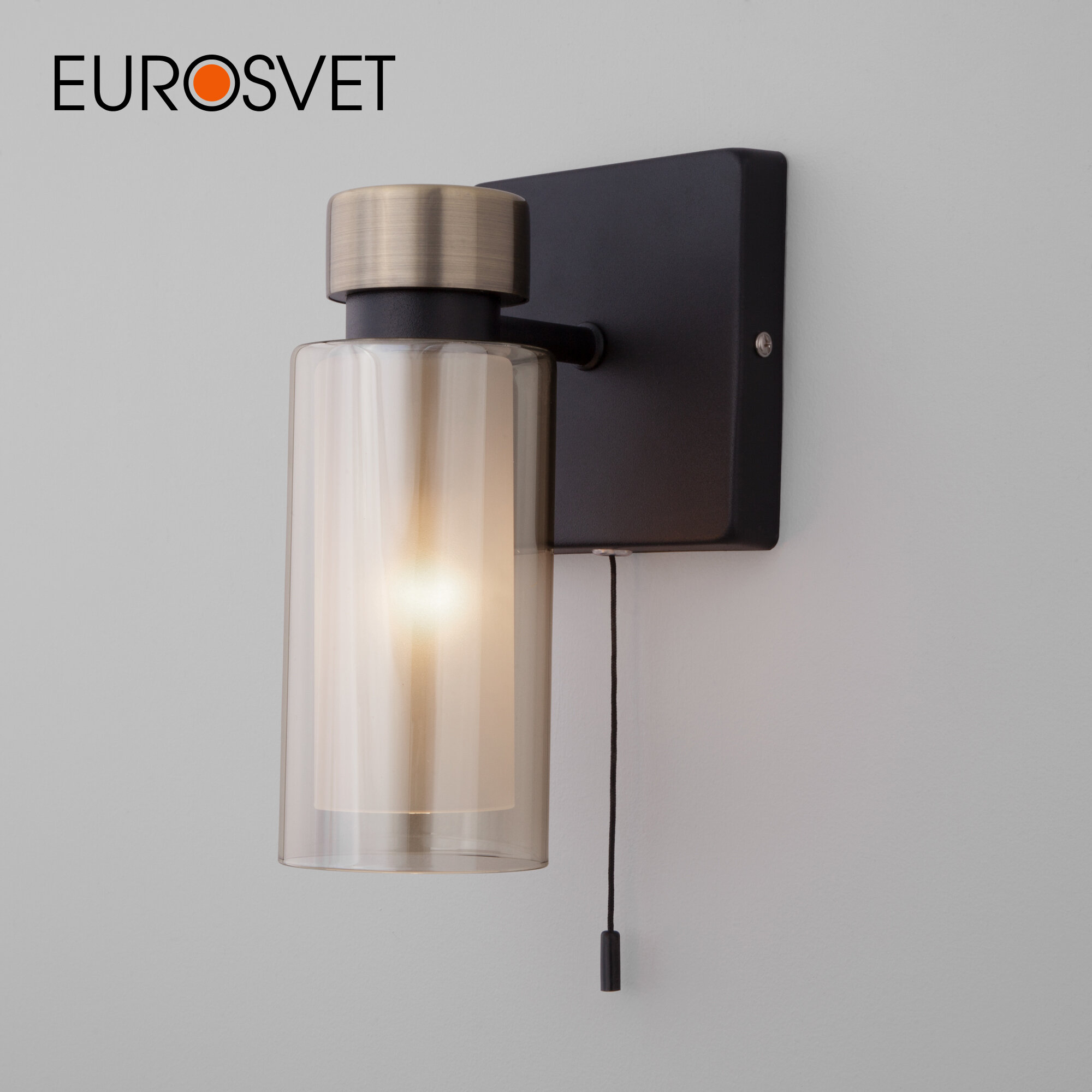 Бра / Настенный светильник Eurosvet Amado 70115/1 черный