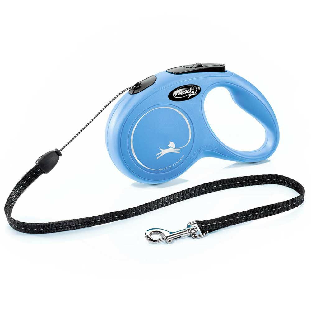 Flexi рулетка New Classic S (до 12 кг) 5 м трос синяя