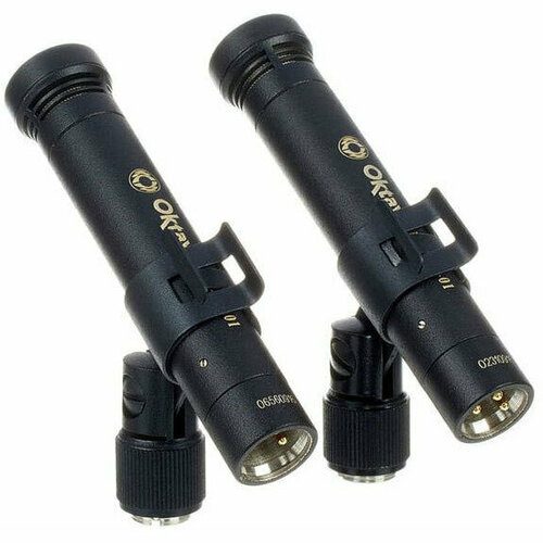 Микрофон студийный конденсаторный Октава МК-012-01 стереопара черный в деревянном футляре 4132200₽