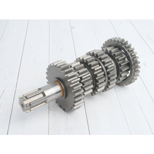 PitBikeClub Вал КПП вторичный в сборе (6 передач) ZS172FMM-5 (PR250) ZS172FMM-7 (CB250RL)