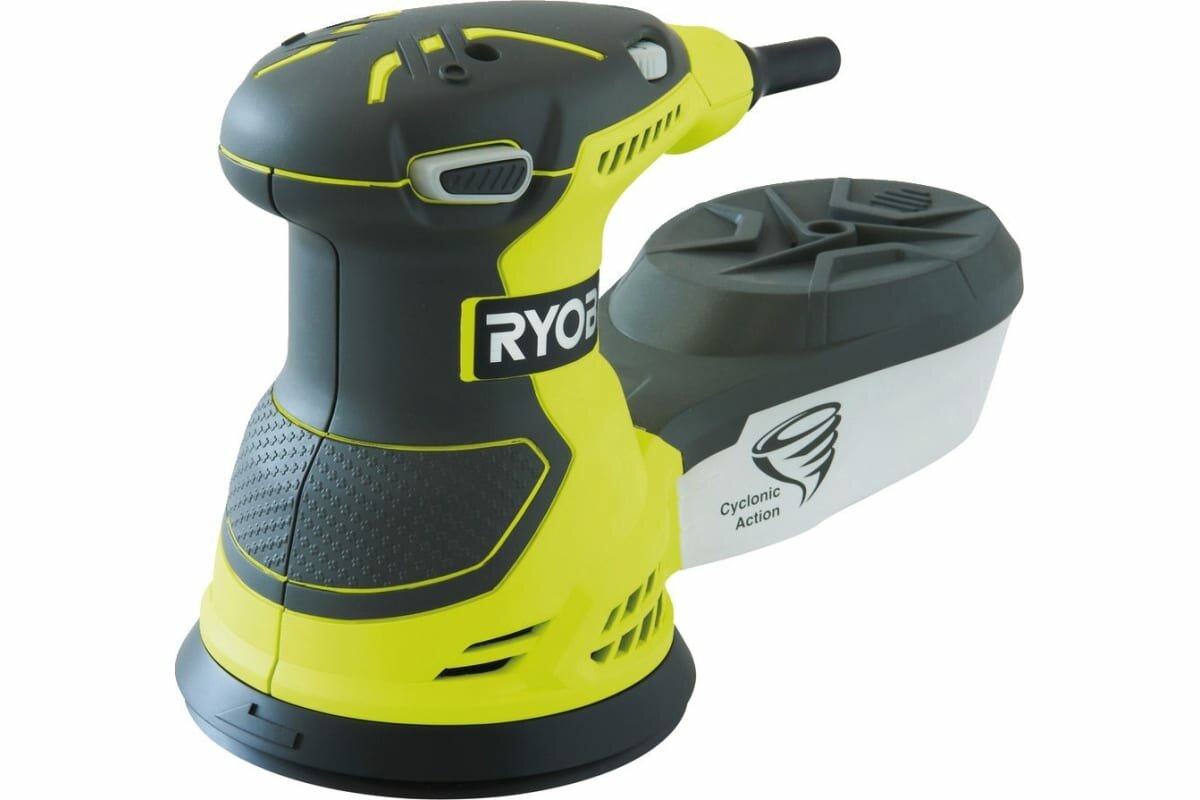 Эксцентриковая шлифмашина Ryobi ROS300A мощность 300Вт диаметр 125мм зеленый