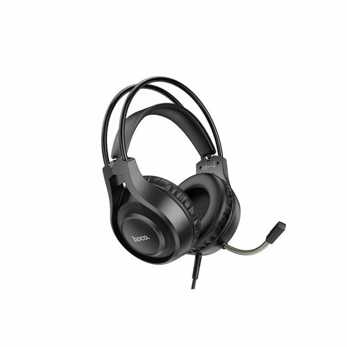 Наушники Hoco W106 игровые проводные накладные микрофон 18 м чёрные 1988₽