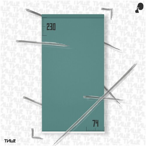 Рулонная штора/жалюзи Бирюзовый 74x230