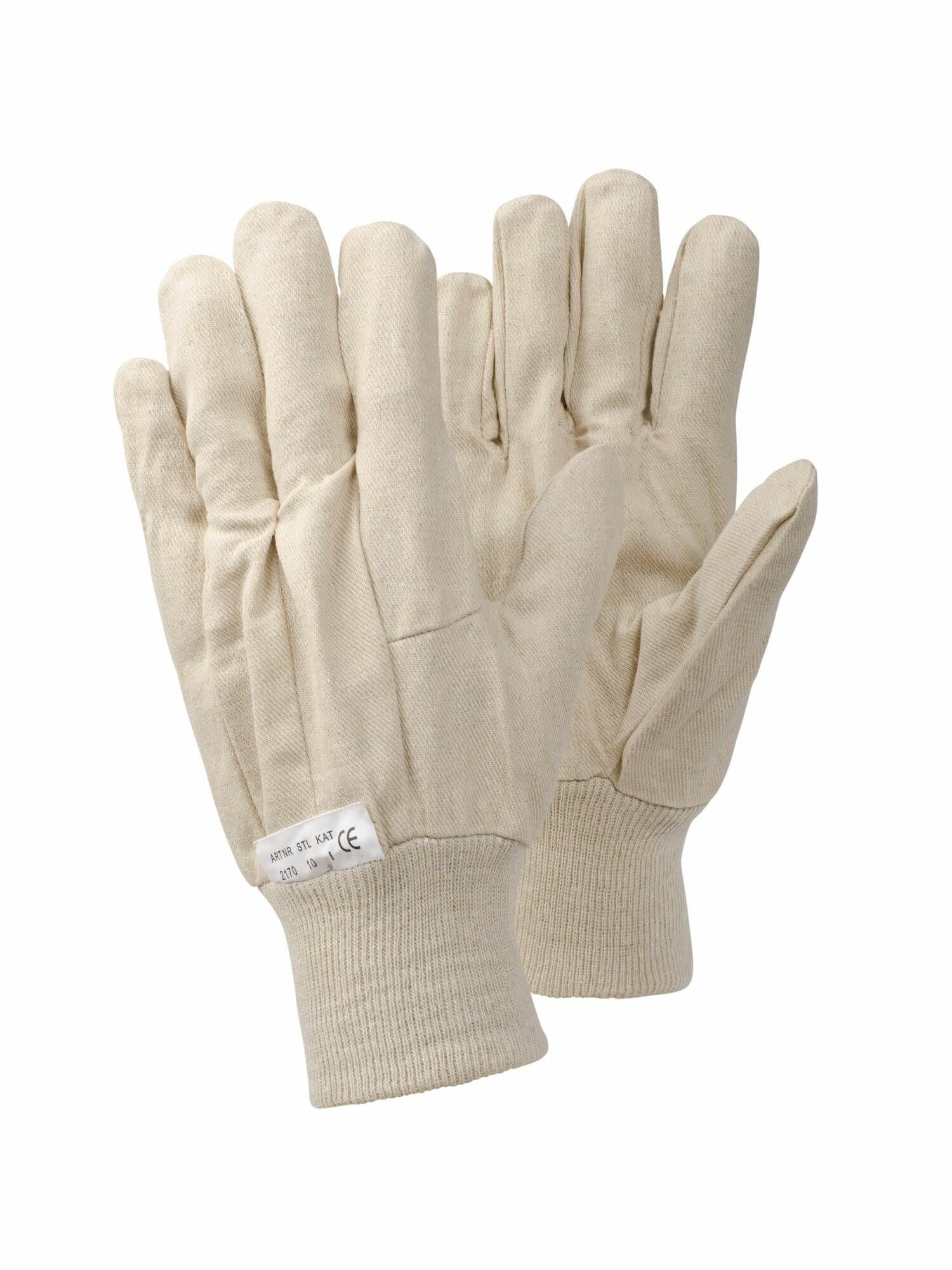 фото Перчатки TEGERA 2170, текстильные перчатки, хлопок, без подкладки, размер 10