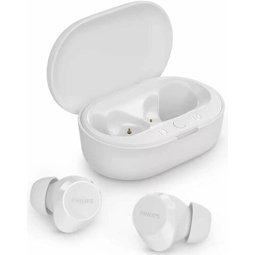 Наушники Philips TAT1209 Bluetooth внутриканальные белый tat1209wt00 4772₽