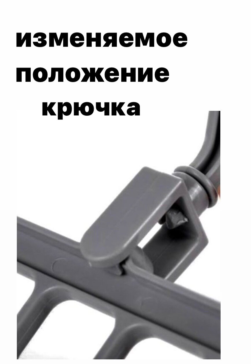 Вешалка-органайзер для одежды многофункциональная трансформер 9 в 1, прочный пластик — фото 1