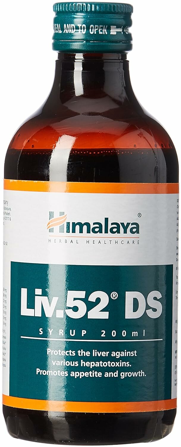 Сироп Лив 52 ДС Хималая Liv.52 DS Syrup Himalaya для печени, при циррозе, гепатите, анемии.