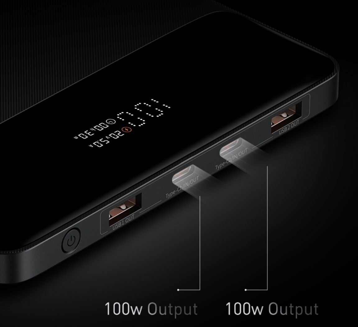 Power Bank внешний аккумулятор повербанк 20000 мАч 100W BASEUS. — фото 1