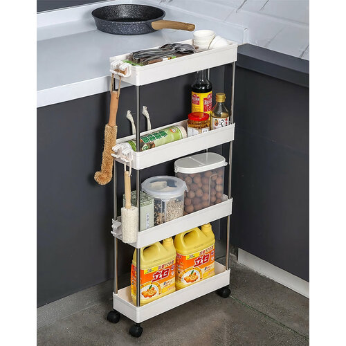 Полка стеллаж кухонная выдвижная 4 яруса 1557₽