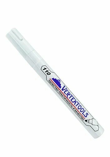 Маркер-краска масляный VertexTools SP110 белый 1 шт для темных поверхностей — фото 1