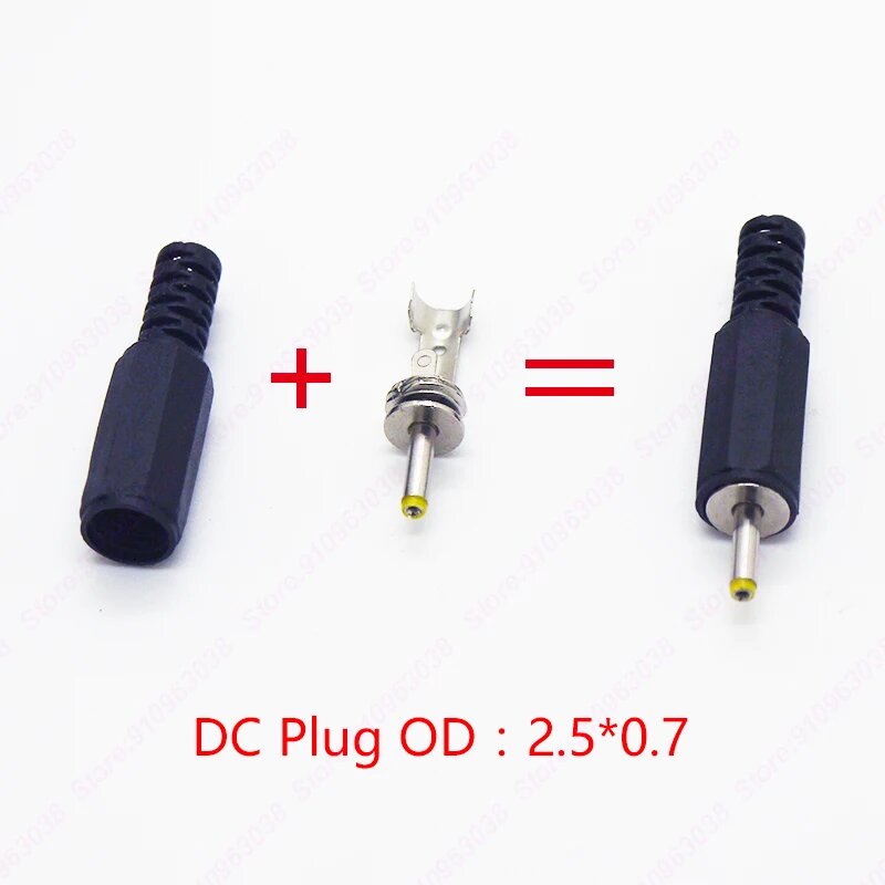 Разъемы питания DC-056 2,5x0,7 мм (10 шт.)